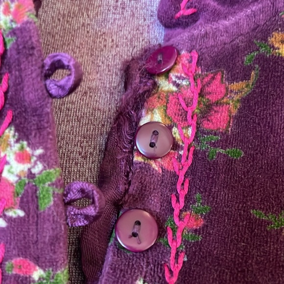 Beautiful htf velvet April Cornell girls Victorian dress with pockets 5/6 - Picture 3 of 5